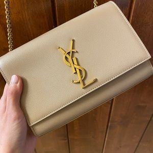 Deep Beige/Tan Small Kate YSL bag